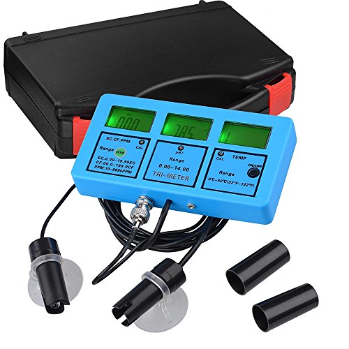 UPC 637390756684, Yescom 6 in 1 Digital LCD Handheld PH PPM Temp TDS EC CF Meter Water Hydroponics Tester Kit w/ Case