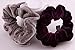 Lovef 7PCS Soft Elegant Velvet Hair Scrunchies Elastic Hair Bands Ties Donut Hair Ponytail Holder Hair Accessories