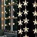 AGPTEK® 2Mx1.5M 80 LED Star light Curtain Fairy String Light Party Birthday Wedding Home & Outdoor Decoration, 8 Lights Flashing Modes With Control Box, Warm White