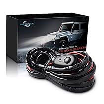 MicTuning MIC-B1001 Wiring Harness (for LED Light Bar Off Road Power 40A Relay Fuse On-Off Switch (2 Lead 12Feet))