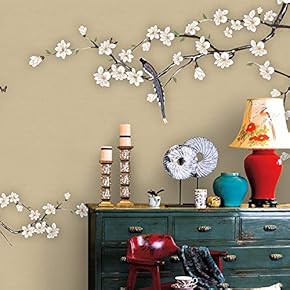 Wall Murals for Bedroom Chinese Style Removable Wallpaper Peel and Stick Wall Stickers - 66x96 inches
