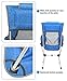 MARCHWAY Lightweight Folding High Back Camping Chair with Headrest, Portable Compact for Outdoor Camp, Travel, Picnic, Festival, Hiking, Backpacking (Light Blue)