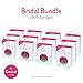 Heel Protectors Classic Bridal Pack by Solemates - Heel Stoppers for Any Wedding or Outdoor Event, Helps Protect from Grass, Gravel, Bricks, and Cracks (12 Clear Classic Pairs)