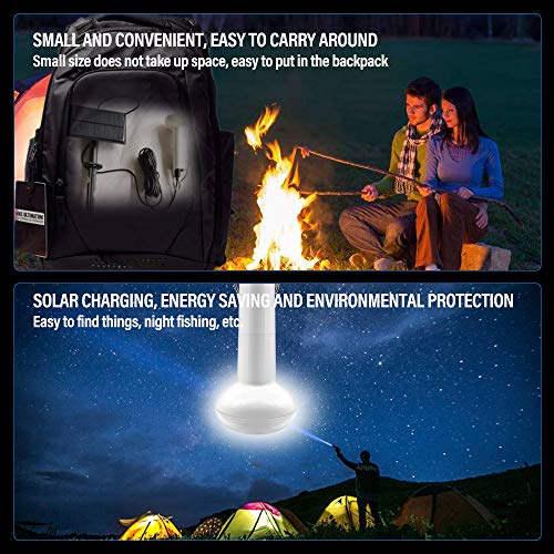 GreeSuit Solarbetriebene LED-Lampe, tragbare Laternenlampe Strahler mit Solarpanel, für Outdoor-Aktivitäten, Wandern… – Bild 7