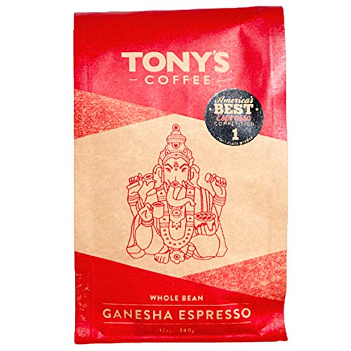 Tony's Coffee Ganesha Espresso Whole Bean, 12 oz