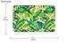 goodbath Banan Leaf Bath Mats, Tropical Palm Tree Leaves Non Slip Bath Rugs Absorbent Bathroom Rugs Kitchen Floor Mat Carpet, 20 x 31 Inch, Green White