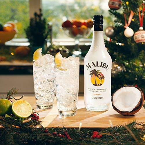 Malibu Caribbean Rum – Fruchtiger Likör auf Rum-Basis mit natürlichem Kokosaroma – Leichte Spirituose, ideal für… – Bild 5