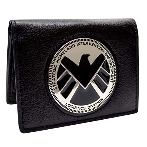 Marvel-Avengers-Agents-of-Shield-Phil-Coulson-Distintivo-Nero-Portafoglio