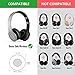 Geekria Replacement Ear Pads Compatible with Beats Solo Wireless (Solo-Bluetooth) (810-00012-00) (810-00012-01) Headphones, Ear Cushions with Video Guide (White)