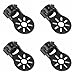 Shaluoman 4Pcs Black Aluminium Alloy Motor Mount Holder for 16mm Glass/Carbon Fiber Tube