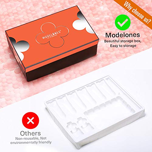 Modelones Poly Nail Gel Kit - Nail Extension Gel Kit Nail Enhancement Builder Gel Kit with 7 Luxurious Colors Quick Nail Extension Solution Gel Tube in GiftBox - Thumbnail 6