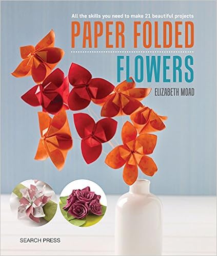 Paper folded flowers