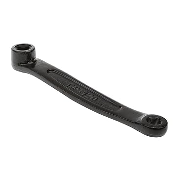 WINOMO 170mm Schwarz Stahl Eisen Links Fahrrad Tretkurbel mit Prismatischen Loch