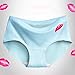 IHHASD Seamless Silk Panties Quick Dry Women Sexy Red Lip Briefs 5 Packs(L)