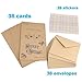 KUUQA Greetings Cards Merry Christmas Christmas Cards with Envelopes and Stickers (36 Pack)