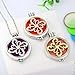 HOUSWEETY Aromatherapy Essential Oil Diffuser Necklace - Locket Pendant,5 Colorful Pads+2 Noctilucent Pads