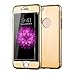 iphone 6 Plus Case,Landfox 2015 New Beetle 3in1i Ultra Thin Hard Case Cover+glass Film for Iphone 6 Plus 5.5 (Gold)