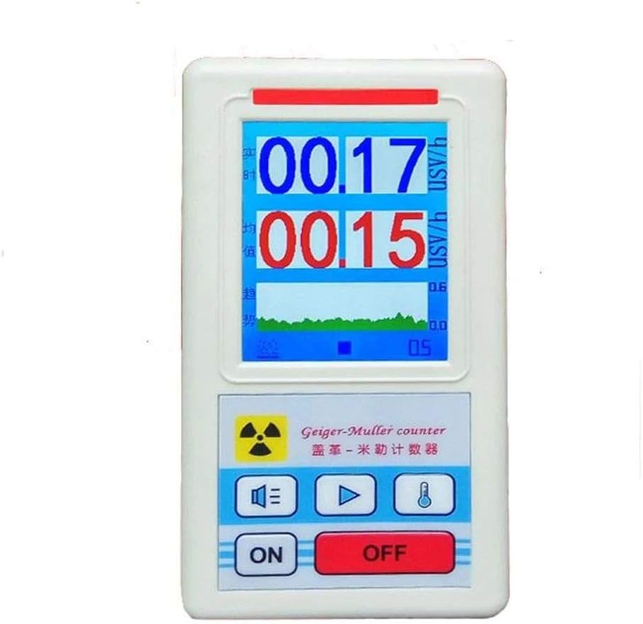 Pantalla de visualización Geiger Counter Detector de Radiación Nuclear Dosimeter Personal Detectores de Mármol Beta Gamma X-Ray Tester: Amazon.es: Electrónica