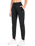 BALEAF Women's Fleece Lined Pants Water Resistant Sweatpants High Waisted Thermal Joggers Winter Running Hiking Pockets