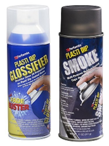 COMBO PACK PLASTI DIP Smoke Lens Spray + GLOSSIFER 11oz Spray Aerosol