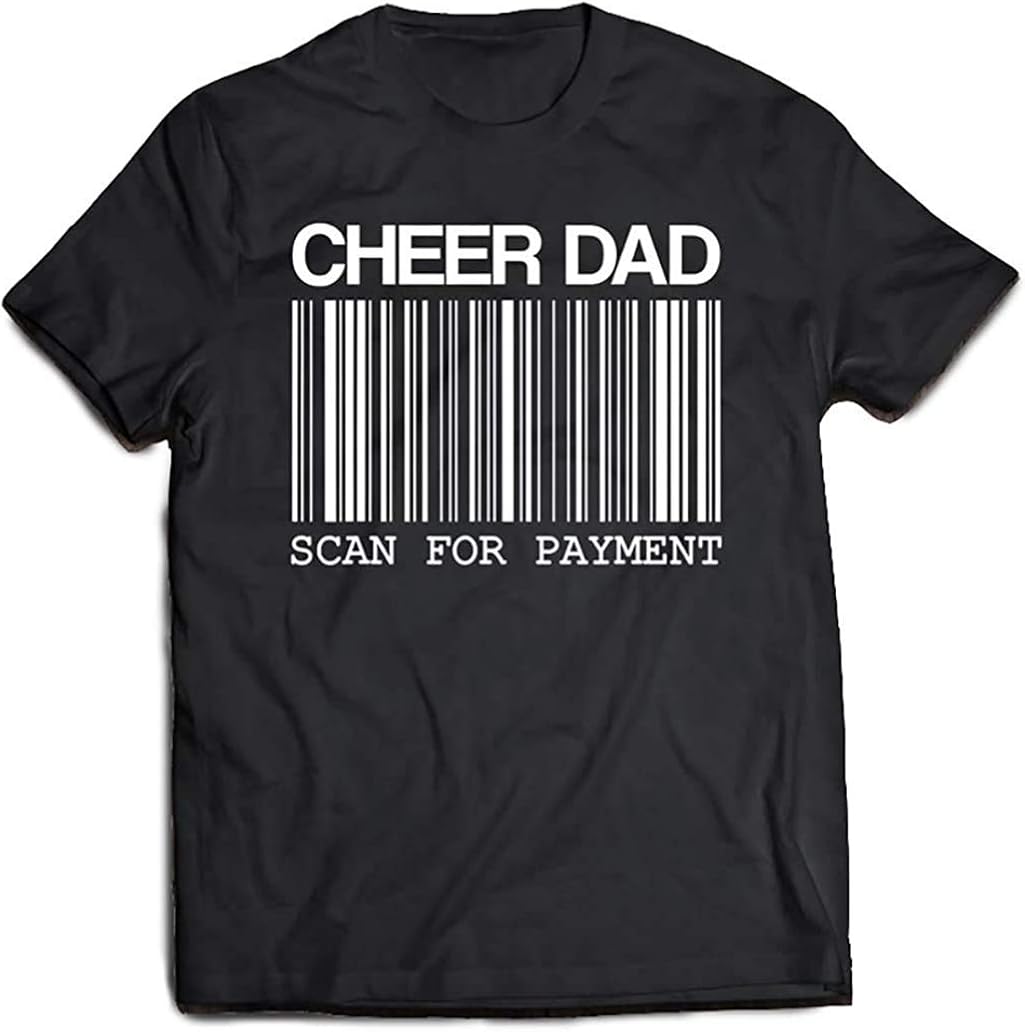 Amazon.com: Mens Scan for Payment Cheer Dad Classic T Shirt Tee Shirt Design Shirts Soft Women 