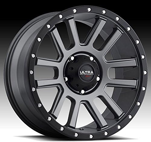 Ultra Xtreme X107 17x8.5 Gray Wheel / Rim 8x6.5 with a 1mm Offset and a 125.2 Hub Bore. Partnumber 107-7881GN+01