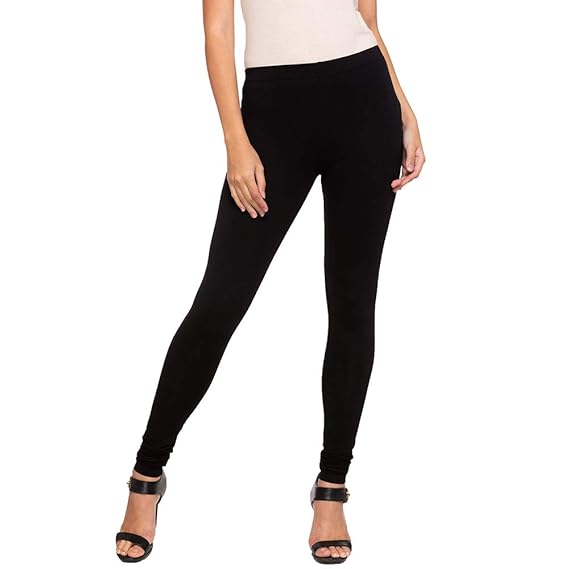 Women's cotton Chudidar Bottom (LC-BLACK73-L_ Black_ Large)