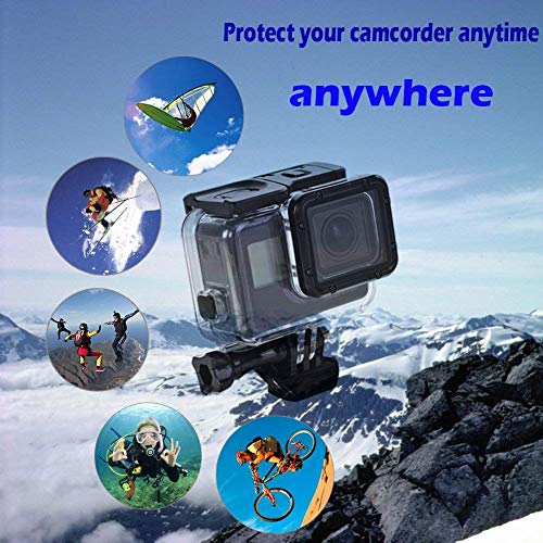Waterproof Housing Case for Gopro Hero7 Silver Hero7 White, with Anti Fog Inserts Accessories Suitable for Underwater Diving Photography 45M Protective Shell - Thumbnail 6