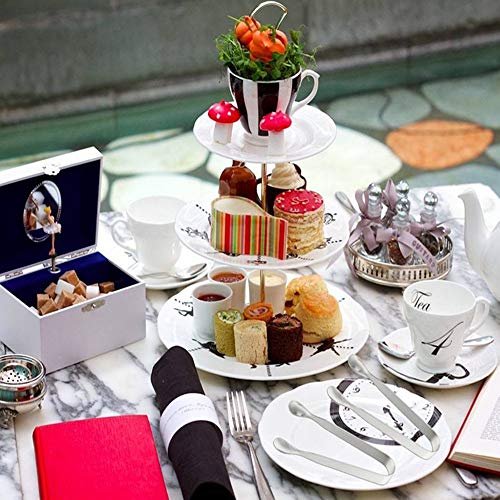 image for Sugar Tongs,Elitlife Pack of 4 Mini Ice Tongs for Bucket,Stainless Ste