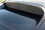 GrillCraft SUB1722B MX Series Grille Hood Scoop Insert Steel Mesh Pattern Black Powder Coat Top Finish MX Series Grille Hood Scoop Insert