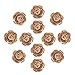 DECORA 12 Pieces Handmade Burlap Rose Flowers for Wedding Decoration DIY Craft Making