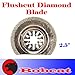 Bobcat TM Set of 3 Diamond Semi Round / V-cut Grout Tile Cut Oscillating Multi Tool Saw Blades for Fein Multimaster Bosch Multi-x Craftsman Nextec Dremel Multi-max Ridgid Dremel Chicago