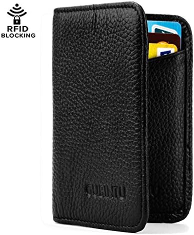 Slim Bifold Wallets for Men, RFID Blocking Genuine Leather Credit Card Case Holder
