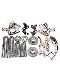 OCPTY - Kit de cadena de tiempo/tensor guía de carril, compatible con Audi A4 V6 DOHC Auk BKH 2005 2006 2007 2008 2009 TK11000