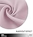 NICETOWN Thermal Insulated Blackout Curtain - Tie Up Shade for Baby's Window for Bedroom/Thanksgiving (Lavender/Baby Pink, Rod Pocket Panel, 46 inches W x 63 inches L)
