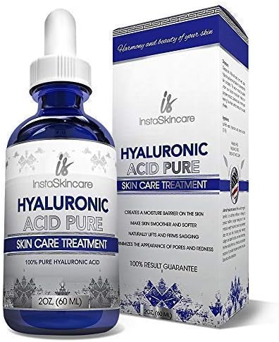 Hyaluronic Acid Serum for Face - 100% Pure Medical Quality Clinical Strength Formula - Anti Aging Formula