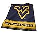 Team Golf NCAA West Virginia Mountaineers Jacquard Woven Golf Towel Jacquard Woven Golf Towel, 16