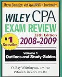 Wiley CPA Examination Review 35th Edition 2008-2009 Volume 1 Outlines and Study Guides