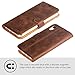 Snakehive Leather Wallet for iPhone XR - Real Leather Wallet Phone Case with Viewing Stand and Card Holder - Flip Folio Cover with Card Slots (Brown)