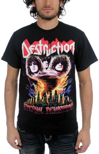 Destruction - Mens Eternal Devastation T-Shirt in Black, Size: Medium, Color: Black