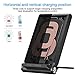GOXMGO Fast Wireless Charger, 3 Coil Qi Foldable Wireless Charging Stand Charging Pad Inductive Phone Charger Station for iPhone X 8 Samsung Galaxy Note 8 S8 S8 Plus S7 S7 Edge Note 5 S6 Edge Plus