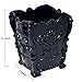 Makeup Brush Holder, PeleusTech Engraved Butterfly Makeup Storage Box Case Brush Pen Holder Organizer - Black