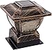 Paradise GL28998BZ Solar Cast Aluminum LED Post Cap Light for 4x4 Wood Posts (Bronze, 4 Pack)