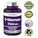 Horbäach D-Mannose Supplement 2100mg | 120 Capsules | Pills for Women and Men | Non-GMO & Gluten Free