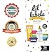 Bottle and Food Labels, Write-On, Freezer Safe, Self-Laminating, Waterproof Kids Name Labels for Baby Bottles, Sippy Cup for Daycare School, Dishwasher Safe (Playful Patterns)