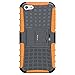 Armor Heavy Duty Rugged Dual Layer Hybrid Shockproof Case Protective Cover 5 5S (Orange)