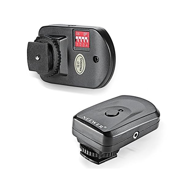 Neewer 16 Kanal Wireless FM Speedlite Funkauslöser mit 2,5 mm PC Empfänger für Speedlite Einheiten mit Blitzschuh – Bild 4