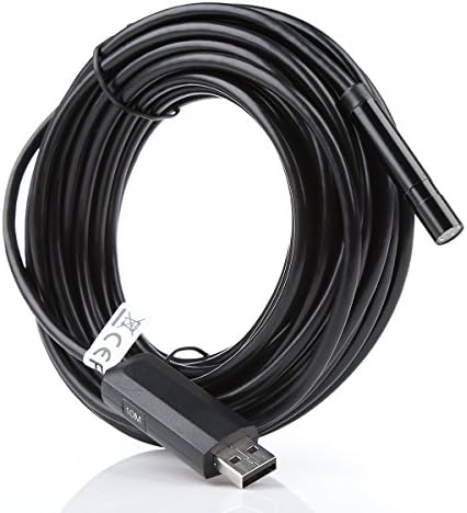 Swrisnt USB 2 Million Pixels CMOS 8.5MM Lens Waterproof HD 6LEDs Endoscope Borescope Inspection Tube Visual Camera (10M/32.80ft)