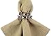 DII Decorative Buffet Basics Napkin Ring Set, Coastal Crab, 12 Count