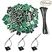 100 Pack Black Self Adhesive Cable Tie Mounts 1